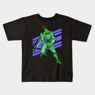 Jackrabbot Green Lavender Kids T-Shirt